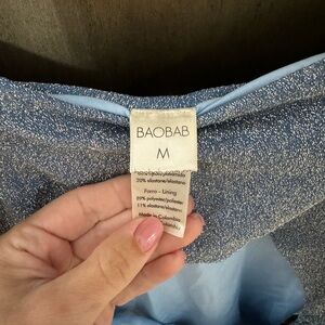 Baobab Blue and Silver Swimsuit